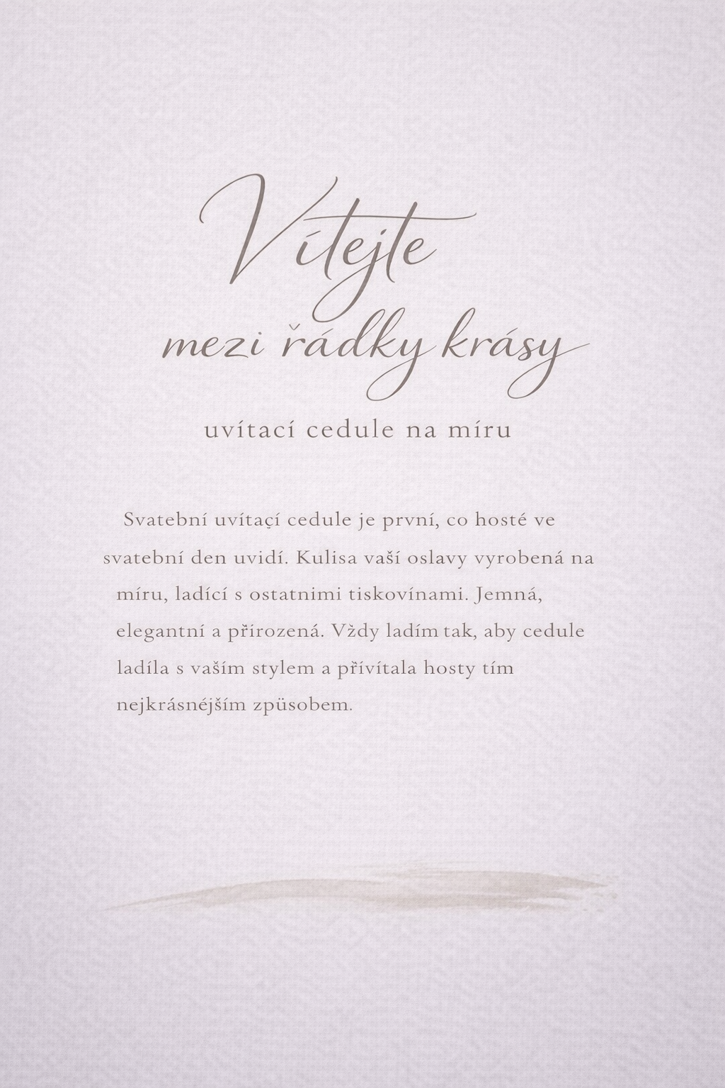 Vítejte mezi řádky krásy